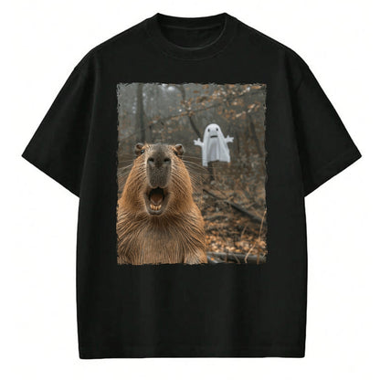 Cute Capybara Shirt, Funny Capybara Unisex T-Shirt/Hoodie/Sweatshirt HLT00 - Funny Capybara Halloween T-Shirt