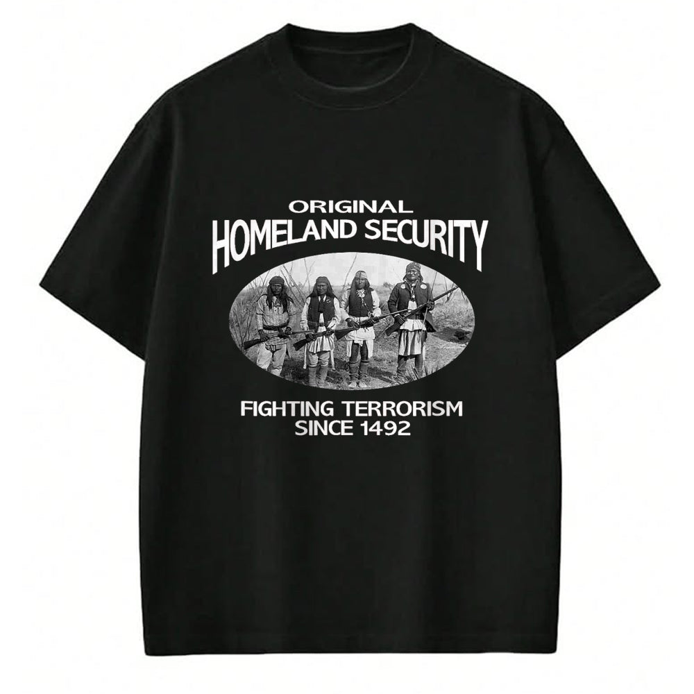 Native American T-Shirts, Vintage Native American Unisex T-Shirt/Hoodie/Sweatshirt HLT00 - Homeland Security Native American shirt. fighting terrorism