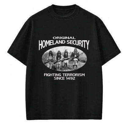 Native American T-Shirts, Vintage Native American Unisex T-Shirt/Hoodie/Sweatshirt HLT00 - Homeland Security Native American shirt. fighting terrorism