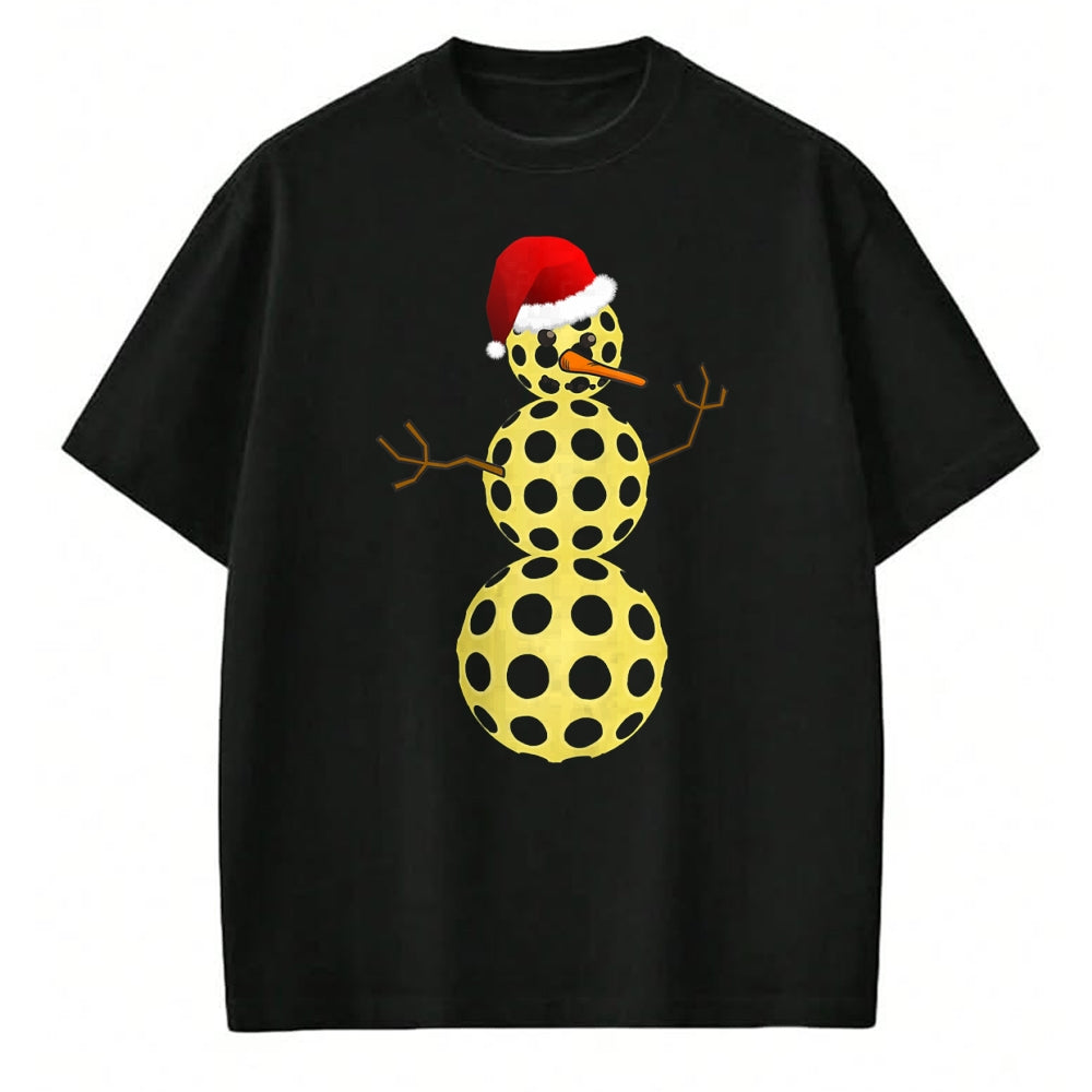 Funny Pickleball Shirt, Pickleball Lover Unisex T-Shirt/Hoodie/Sweatshirt HLT00 - Pickleball Christmas T-Shirt Funny Pickleball Snowman Shirt Tank Top