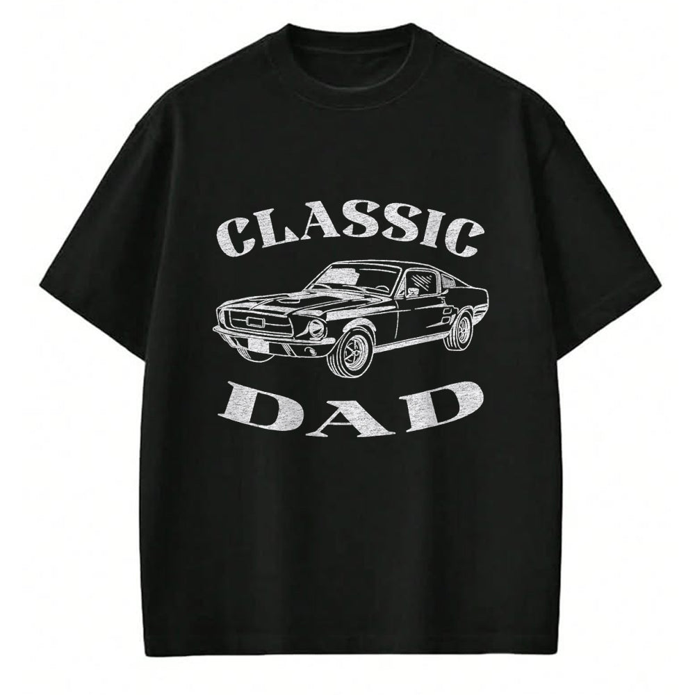 Gift for Dad Shirt, Funny Dad Unisex T-Shirt/Hoodie/Sweatshirt HLT00 – Funny Dad Classic Car Graphic T-Shirt