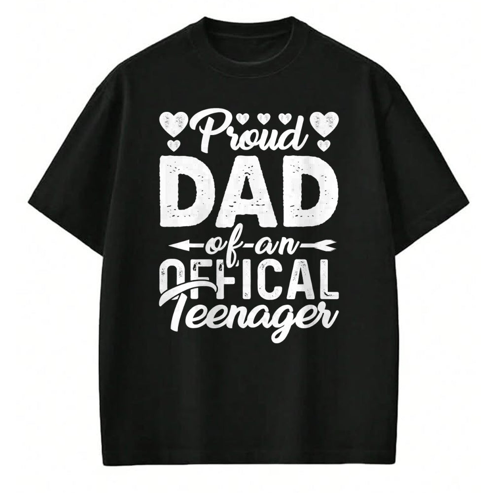 Gift for Dad Shirt, Funny Dad Unisex T-Shirt/Hoodie/Sweatshirt HLT00 – Mens Proud Dad of Official Teenager 13th Birthday 13 Years Old T-Shirt