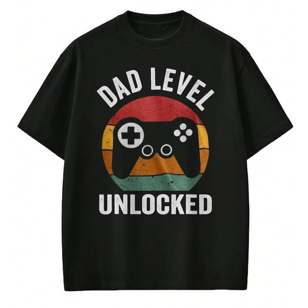 Gift for Dad Shirt, Funny Dad Unisex T-Shirt/Hoodie/Sweatshirt HLT00 – Funny New Dad Dad Level Unlocked day Gaming T-Shirt