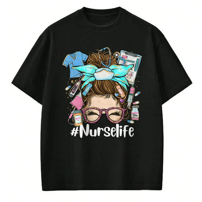 Funny Nurse Shirt, Nurse Unisex T-Shirt/Hoodie/Sweatshirt HLT00 - Funny NurseLife Nurse T-Shirt (1)