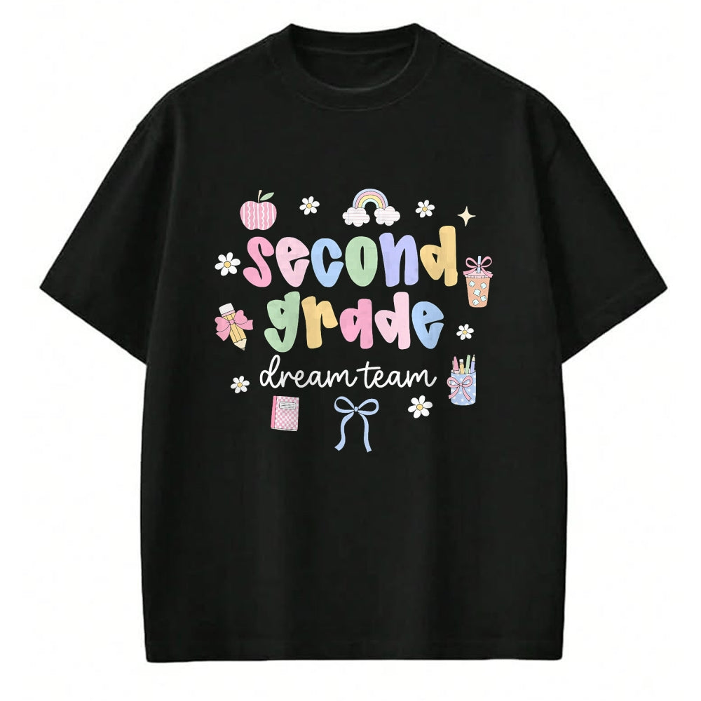 Best Student Shirt, Funny Back To School UnisexT-Shirt/Hoodie/Sweatshirt HLT00 - Second Grade Dream Team Back To School 2nd Grade Teacher T-Shirt