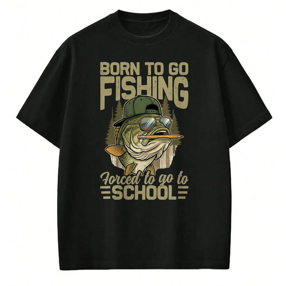 Funny Fishing Shirt, Gift For Fishing Lover Unisex T-Shirt/Hoodie/Sweatshirt HLT00 - Born to Go Fishing Bass Fish Funny Fisherman Boys Kids Men T-Shirt (1)
