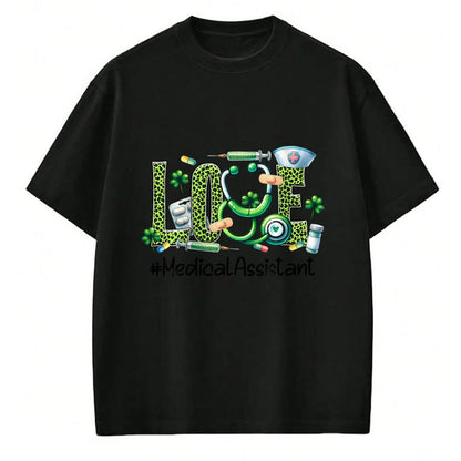 Patrick Day Shirts for Family, Funny Patrick Day shirts, st patrick's day Unisex T-Shirt/Hoodie/Sweatshirt HLT00 - Love Medical Assistant Life Nurse Shamrock Saint Patrick Day T-Shirt