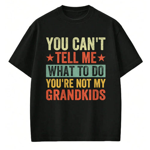 Best Grandpa Shirt, Proud Grandpa Unisex T-Shirt/Hoodie/Sweatshirt HLT00 - You can't Tell me what to do You're not my Grandkids T-Shirt