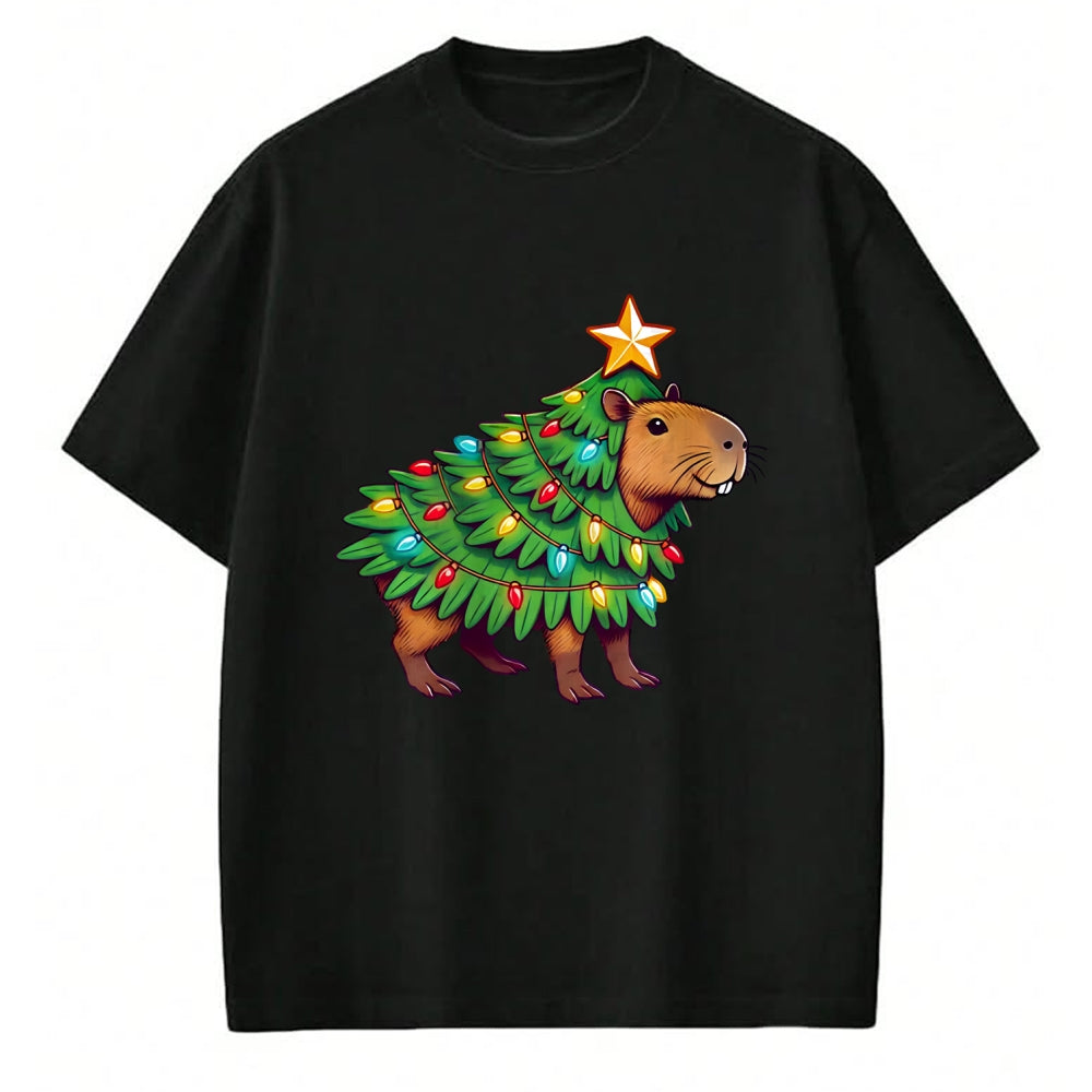 Cute Capybara Shirt, Funny Capybara UnisexT-Shirt/Hoodie/Sweatshirt HLT00 - Capybara Christmas Long Sleeve T-Shirt (2)