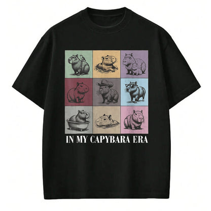 Cute Capybara Shirt, Funny Capybara Unisex T-Shirt/Hoodie/Sweatshirt HLT00 - Cute Capybara Lover In My Capybara Era Gift For Boys Girls T-Shirt