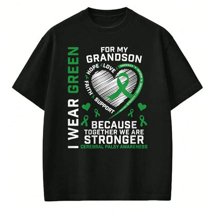 Best Grandma Shirt, Proud Grandma Unisex T-Shirt/Hoodie/Sweatshirt HLT00 - Grandma Grandpa Gifts CP Grandson Cerebral Palsy Awareness T-Shirt
