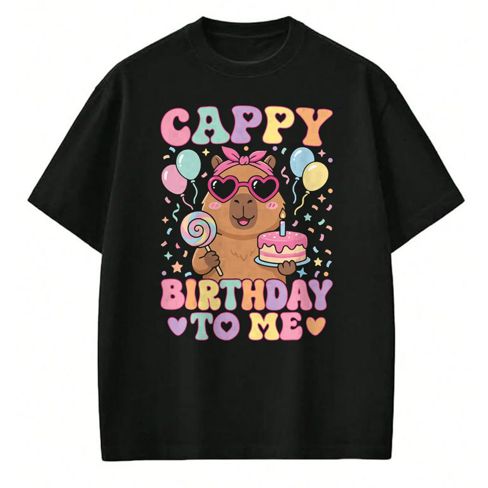 Cute Capybara Shirt, Funny Capybara Unisex T-Shirt/Hoodie/Sweatshirt HLT00 - Funny Capybara Birthday to Me Cute Girls Birthday Capybara T-Shirt