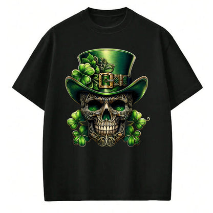 Patrick Day Shirts for Family, Funny Patrick Day shirts, st patrick's day Unisex T-Shirt/Hoodie/Sweatshirt HLT00 - Sugar Skull St Patrick Day of the Dead Lucky Shamrock T-Shirt
