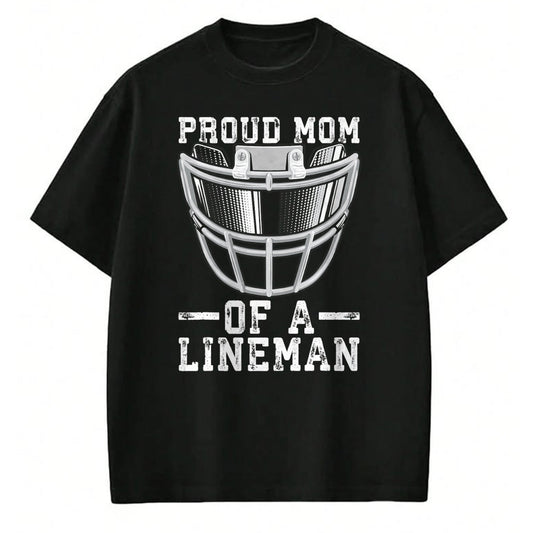 Gift for Mom Shirt, Funny Mom Unisex T-Shirt/Hoodie/Sweatshirt HLT00 - Women_s Proud Mom Of A Lineman Football T-Shirt
