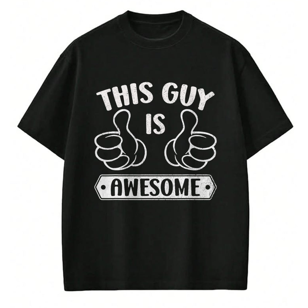 Best Wife Shirt, Wife and Husband Unisex T-Shirt/Hoodie/Sweatshirt HLT00 - This Guy Is Awesome Thumbs Funny Self-Promoting Statement T-Shirt