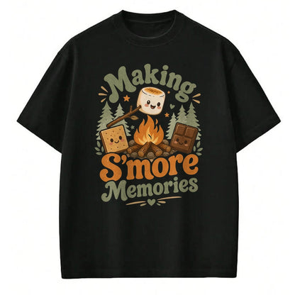 Funny Camping Shirt, Gift For Camping Lover Unisex T-Shirt/Hoodie/Sweatshirt HLT00 - Making Smores Campfire Cute Camping Family Adventure T-Shirt