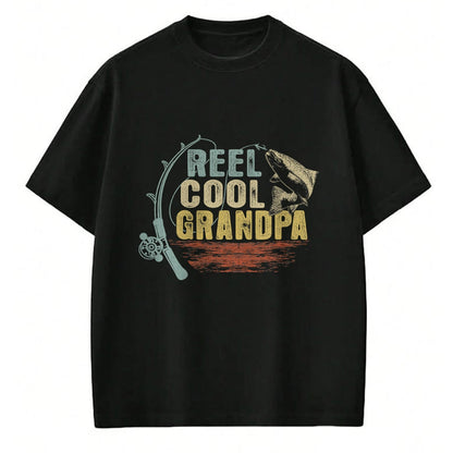 Best Grandpa Shirt, Proud Grandpa Unisex T-Shirt/Hoodie/Sweatshirt HLT00 -Funny Fishing Vintage Reel Cool Grandpa T-Shirt
