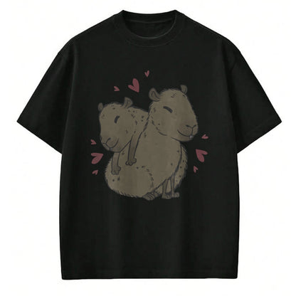 Cute Capybara Shirt, Funny Capybara Unisex T-Shirt/Hoodie/Sweatshirt HLT00 - Cute Capybara Long Sleeve T-Shirt