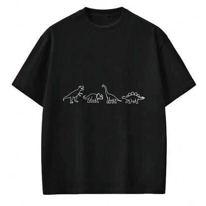 Best Dinosaur Lover Shirt, Funny Dinosaur UnisexT-Shirt/Hoodie/Sweatshirt HLT00 - Minimalist Cute Dino & Dinosaur Family (Dinos) T-Shirt