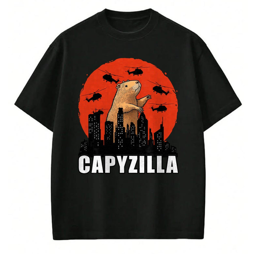Cute Capybara Shirt, Funny Capybara Unisex T-Shirt/Hoodie/Sweatshirt HLT00 - Capybara Shirt Funny Capybara Rodent Capyzilla Funny T-Shirt