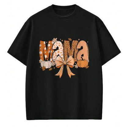 Best Thanksgiving Family Shirt , Funny Thanksgiving UnisexT-Shirt/Hoodie/Sweatshirt HLT00 - Retro Mama Coquette Bows Leopard Mom Fall Thanksgiving Women T-Shirt