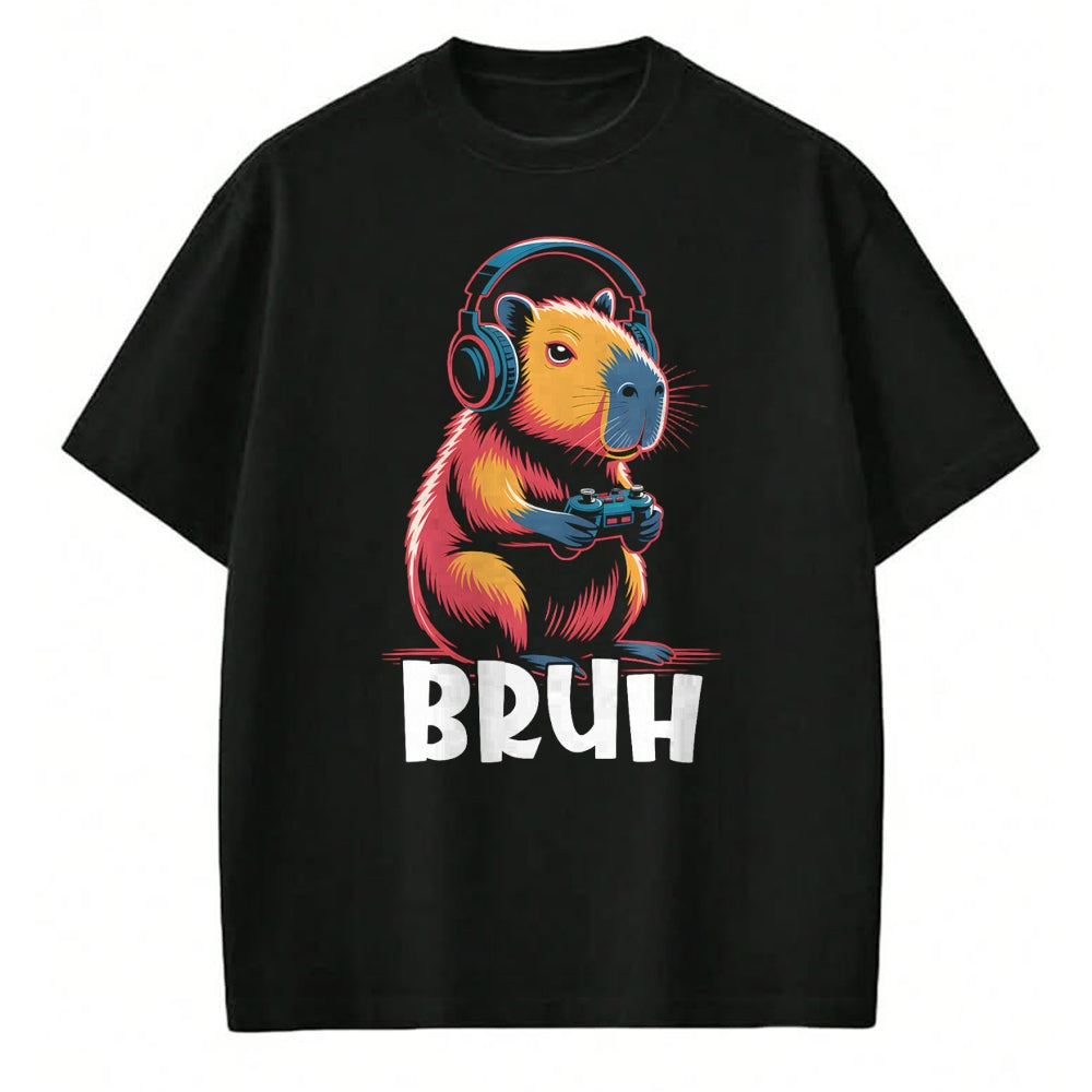 Cute Capybara Shirt, Funny Capybara UnisexT-Shirt/Hoodie/Sweatshirt HLT00 - Bruh Video Games Boys Capybara T-Shirt