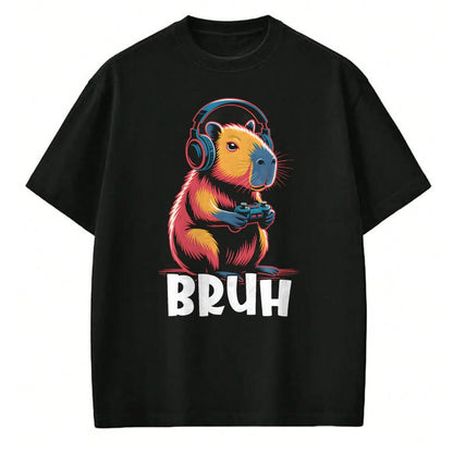Cute Capybara Shirt, Funny Capybara UnisexT-Shirt/Hoodie/Sweatshirt HLT00 - Bruh Video Games Boys Capybara T-Shirt