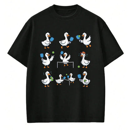 Funny Pickleball Shirt, Pickleball Lover Unisex T-Shirt/Hoodie/Sweatshirt HLT00 - Goose Playing Pickleball Player Paddle Ball Pickleball Lover T-Shirt