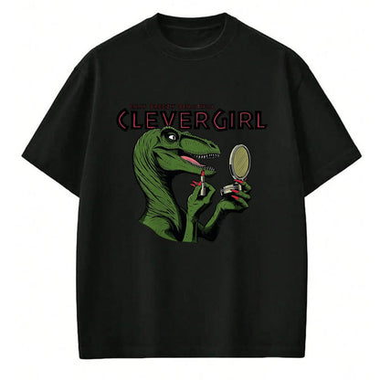 Best Dinosaur Lover Shirt, Funny Dinosaur UnisexT-Shirt/Hoodie/Sweatshirt HLT00 - Easy Breezy Beautiful Clever Girl Dinosaur T-Shirt