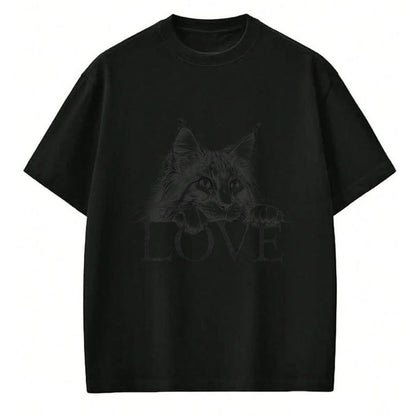 Cat Love Shirt, Funny Cat Lover Gift UnisexT-Shirt/Hoodie/Sweatshirt HLT00 - Maine Coon Cat Love Design T-Shirt