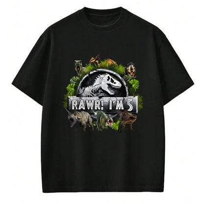 Best Dinosaur Lover Shirt, Funny Dinosaur UnisexT-Shirt/Hoodie/Sweatshirt HLT00 - Rawr I_m 5 5th Birthday T Rex Dinosaur Funny Party Boys Kids T-Shirt
