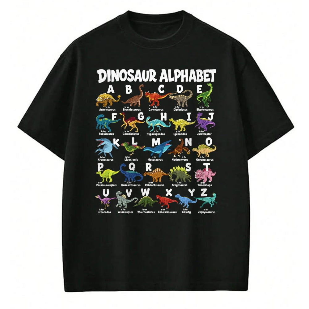 Best Dinosaur Lover Shirt, Funny Dinosaur UnisexT-Shirt/Hoodie/Sweatshirt HLT00 - Dinosaurs Alphabet Funny ABC Dino Identification Boys Girls T-Shirt