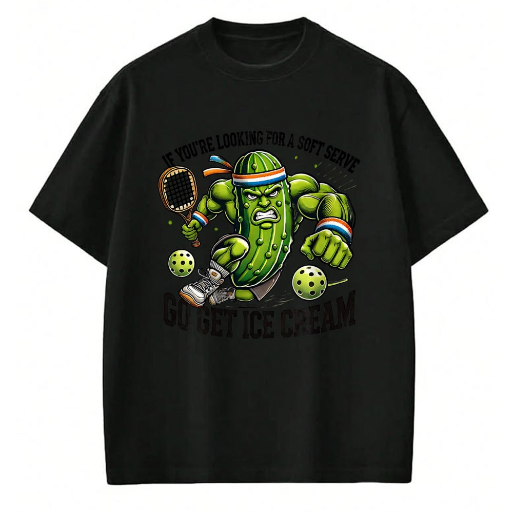 Funny Pickleball Shirt, Pickleball Lover Unisex T-Shirt/Hoodie/Sweatshirt HLT00 - Funny Pickleball Lover Pun with a Pickle Playing Pickle Ball T-Shirt