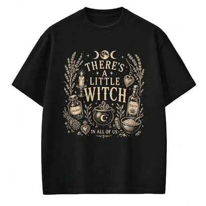 Best Thanksgiving Family Shirt , Funny Thanksgiving UnisexT-Shirt/Hoodie/Sweatshirt HLT00 - Funny Halloween Saying There's A Little Witch in All of Us T-Shirt