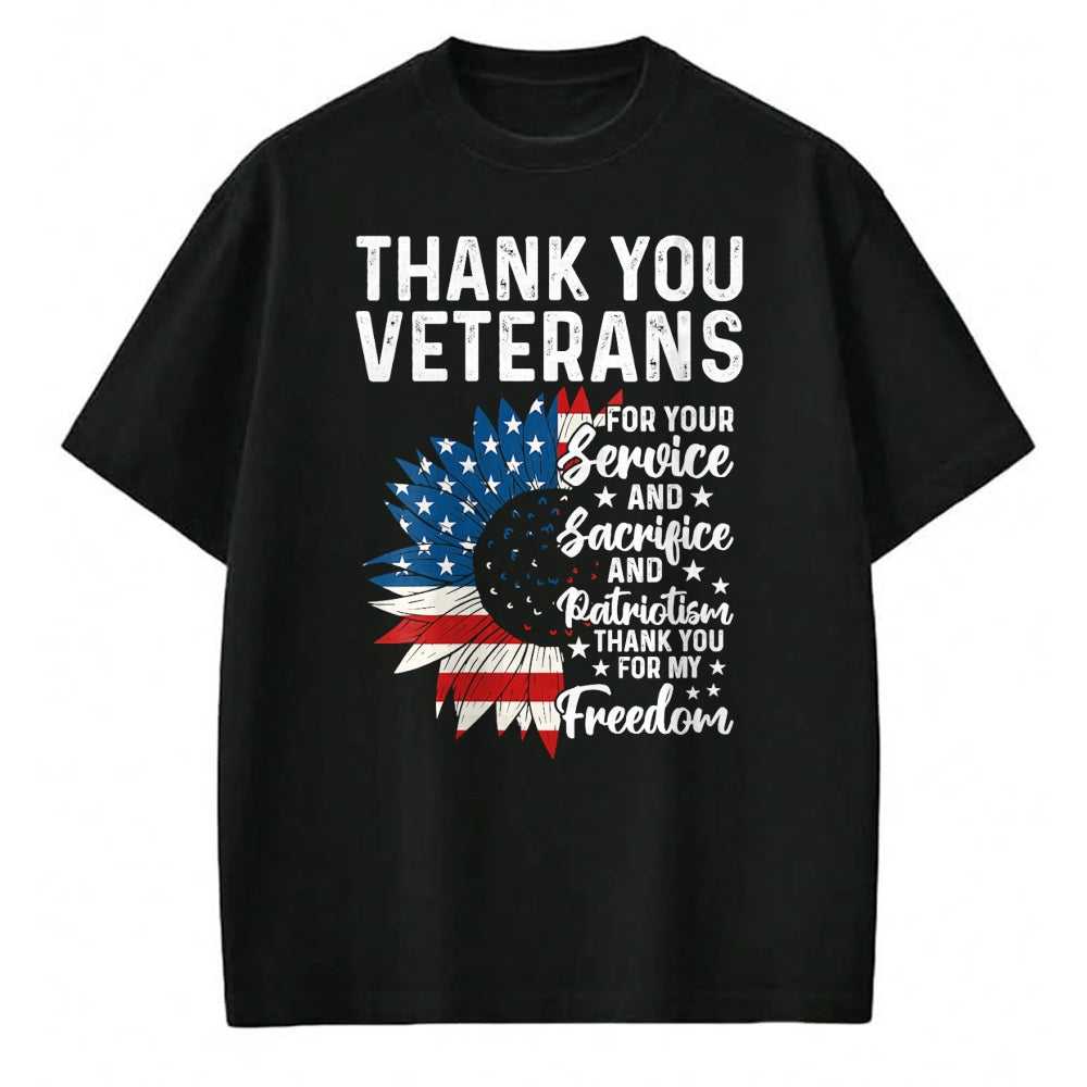 Proud Veteran Shirt, Funny Veteran UnisexT-Shirt/Hoodie/Sweatshirt HLT00 - Womens Thank You Veterans for Your Service and Sacrifice US Veteran V-Neck T-Shirt