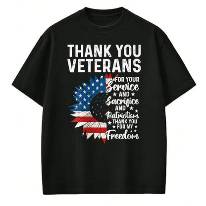 Proud Veteran Shirt, Funny Veteran UnisexT-Shirt/Hoodie/Sweatshirt HLT00 - Womens Thank You Veterans for Your Service and Sacrifice US Veteran V-Neck T-Shirt