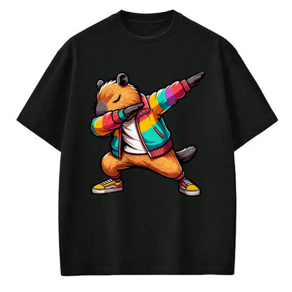 Cute Capybara Shirt, Funny Capybara Unisex T-Shirt/Hoodie/Sweatshirt HLT00 - Funny Capybara Dabbing Tee, Shirt For Women Men Kids Long Sleeve T-Shirt