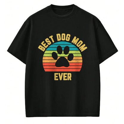 Dog Love Shirt, Dog Lover Gift T-Shirt/Hoodie/Sweatshirt HLT00 - Vintage Dog Mom Shirt Mother Loves Dogs Mama Colorful Design T-Shirt