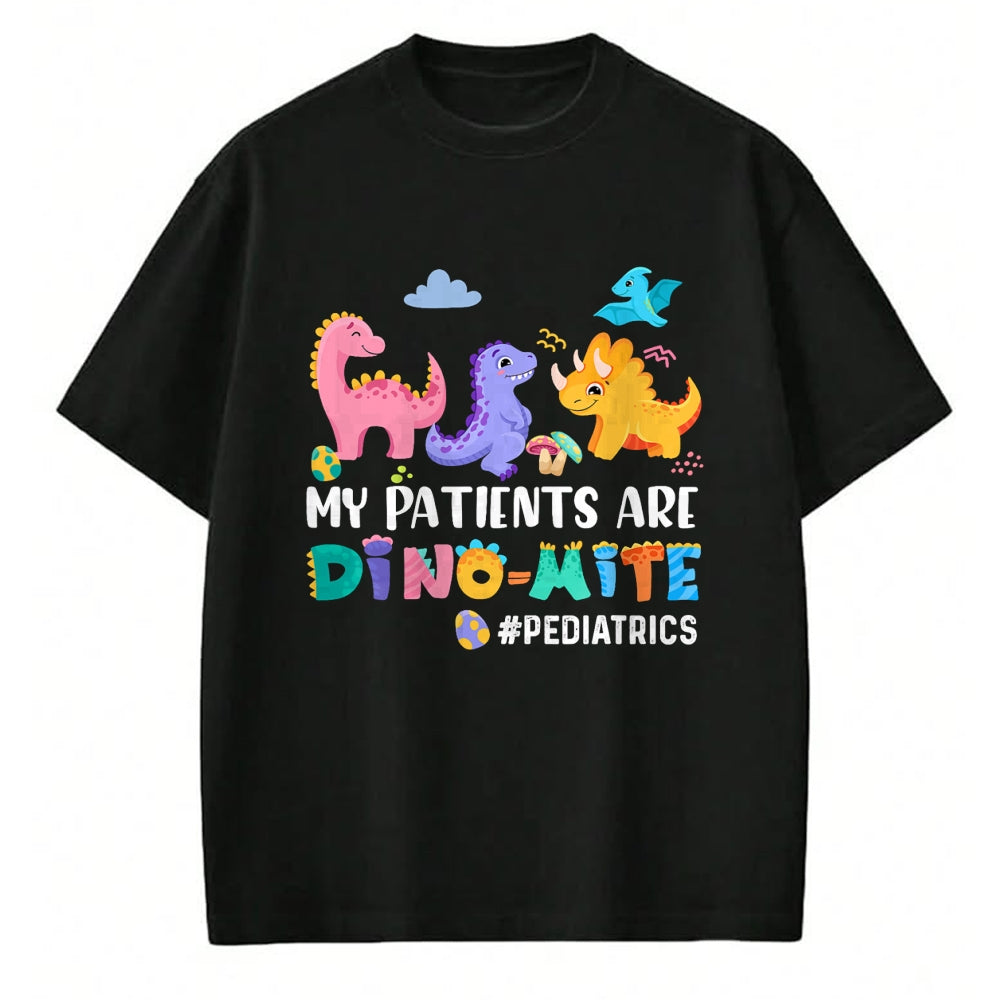 Funny Nurse Shirt, Nurse Unisex T-Shirt/Hoodie/Sweatshirt HLT00 - Pediatric Nurse PEDS Nursing Appreciation Pediatric Dinosaur T-Shirt