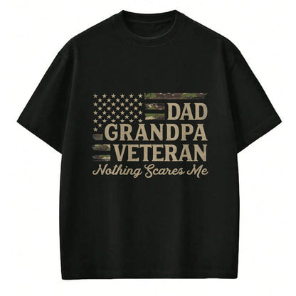 Proud Veteran Shirt, Funny Veteran UnisexT-Shirt/Hoodie/Sweatshirt HLT00 - Dad Grandpa Veteran Camo USA Flag Father_s Day Camourflage T-Shirt