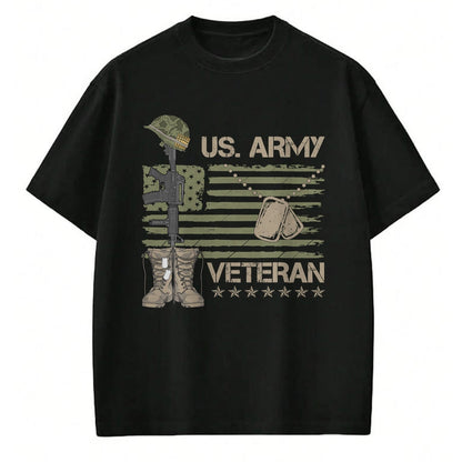 Proud Veteran Shirt, Funny Veteran UnisexT-Shirt/Hoodie/Sweatshirt HLT00 - U.S. Army Veteran Flag Patriotic Shirts for Men and Women Memorial Day Tees T Shirts