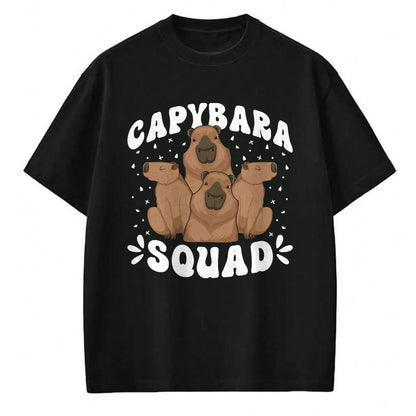 Cute Capybara Shirt, Funny Capybara Unisex T-Shirt/Hoodie/Sweatshirt HLT00 - Capybara Themed Party Capybara Squad T-Shirt