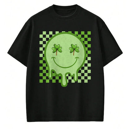 Patrick Day Shirts for Family, Funny Patrick Day shirts, st patrick's day Unisex T-Shirt/Hoodie/Sweatshirt HLT00 - Retro Groovy St Patrick Day Hippie Shamrock Funny Matching T-Shirt