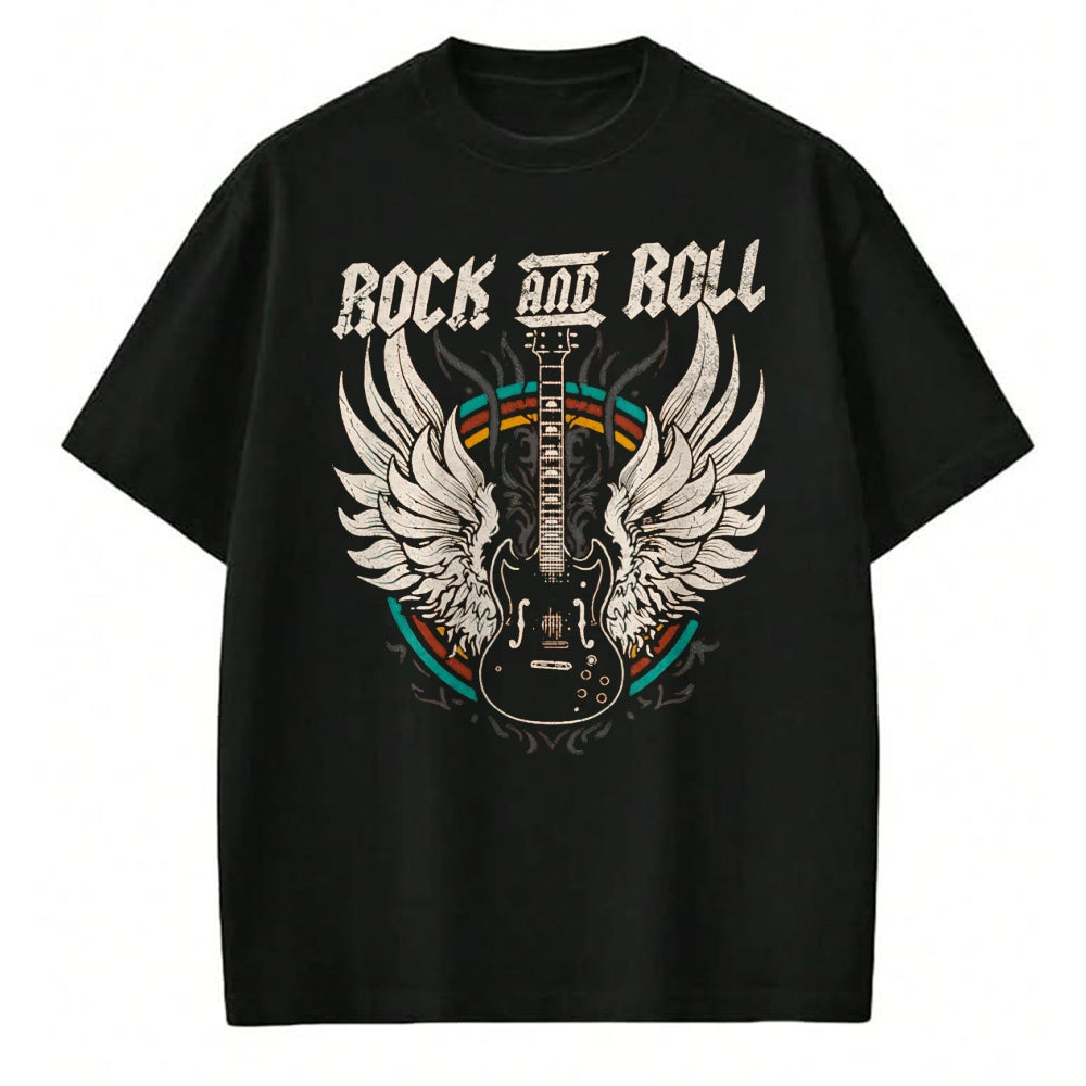 Guitar Lover Shirt, Funny Guitar UnisexT-Shirt/Hoodie/Sweatshirt HLT00 - Rock and Roll Guitar Vintage Rock Music T-Shirt, Men, Black, Large