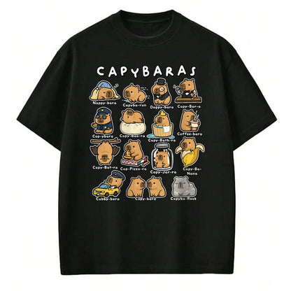 Cute Capybara Shirt, Funny Capybara Unisex T-Shirt/Hoodie/Sweatshirt HLT00 - Cute Capybaras Puns Funny Rodent Meme Animal Lover Humor T-Shirt