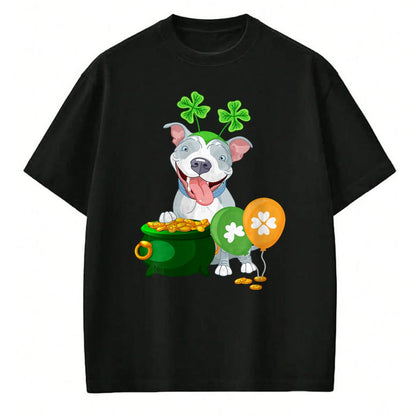 Patrick Day Shirts for Family, Funny Patrick Day shirts, st patrick's day Unisex T-Shirt/Hoodie/Sweatshirt HLT00 - Pitbull Dog Irish Leprechaun Balloon Saint St Patrick Day T-Shirt