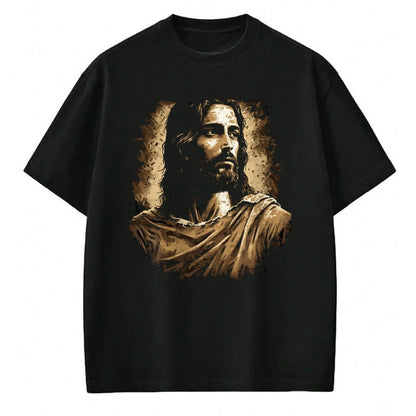 Christian Tee, Christian Faith Unisex T-Shirt/Hoodie/Sweatshirt HLT00 - Jesus Christ Portrait T-Shirt