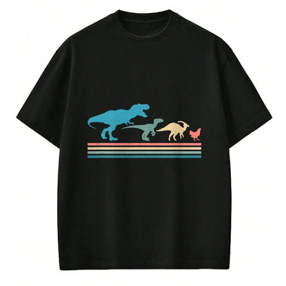 Best Dinosaur Lover Shirt, Funny Dinosaur UnisexT-Shirt/Hoodie/Sweatshirt HLT00 - Funny Vintage Dinosaur Evolution T-Rex Velociraptor Chicken T-Shirt