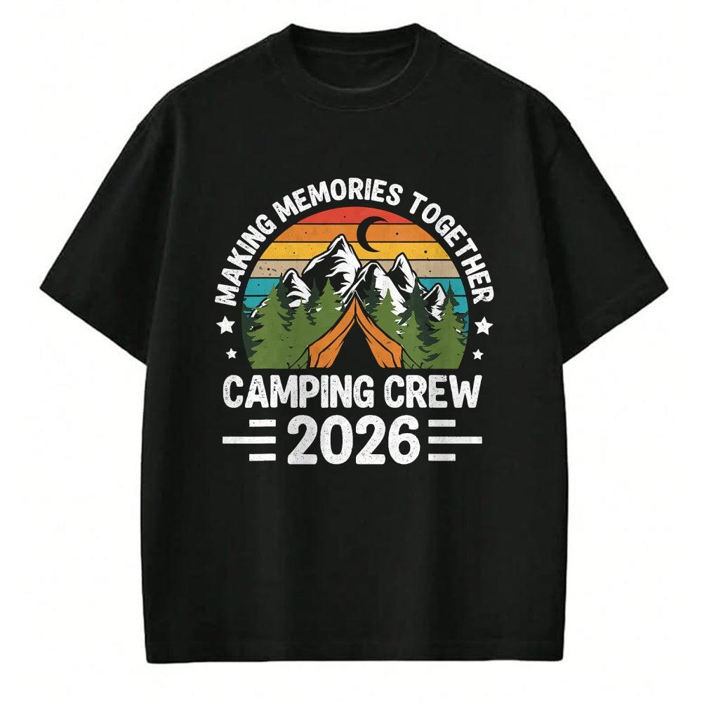 Funny Camping Shirt, Gift For Camping Lover Unisex T-Shirt/Hoodie/Sweatshirt HLT00 - Family Camping Crew 2026 Outdoor Camper Group Matching T-Shirt