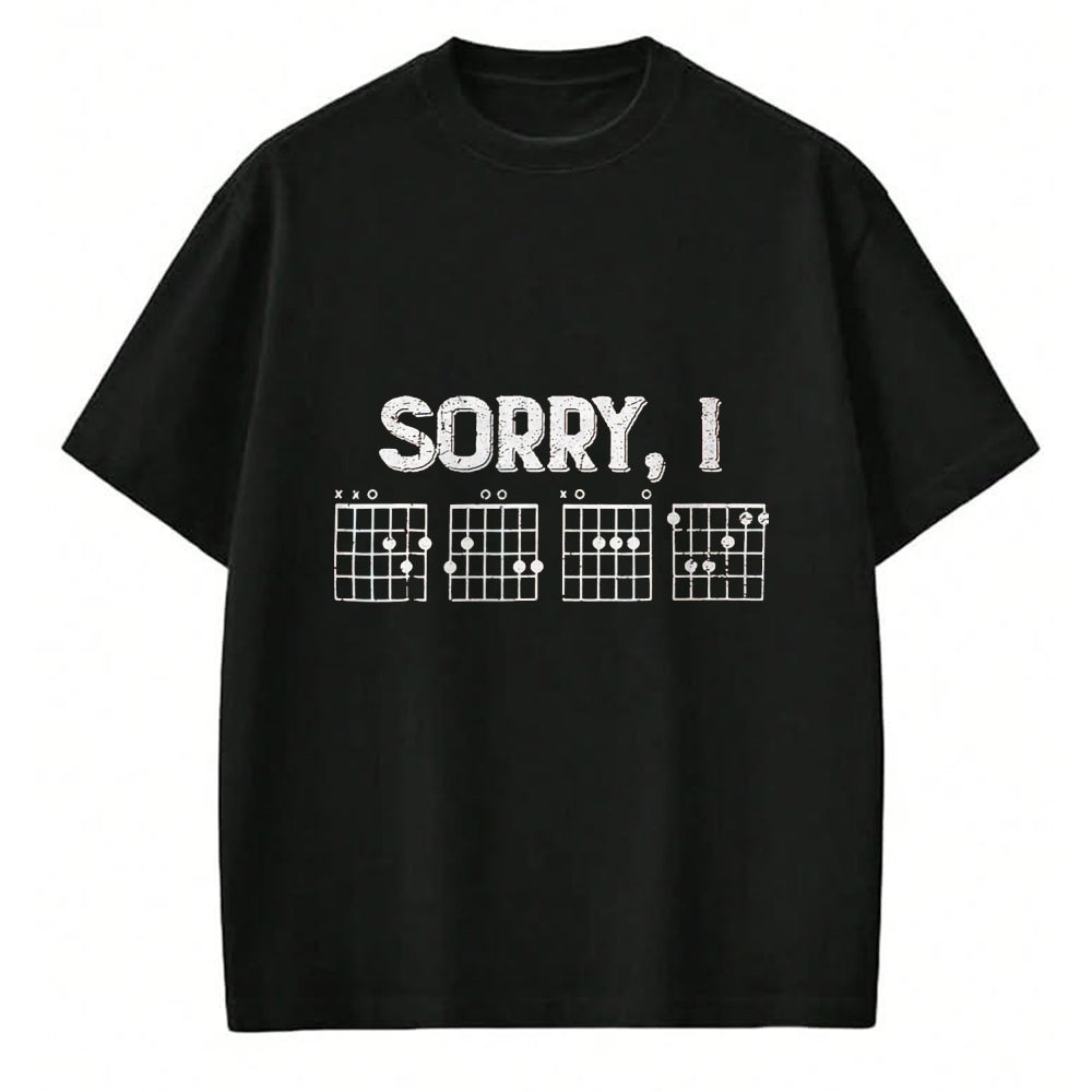 Guitar Lover Shirt, Funny Guitar UnisexT-Shirt/Hoodie/Sweatshirt HLT00 - Sorry I-DGAF Funny Guitar Chords T-Shirt, Men, Dark Green, XX-Large